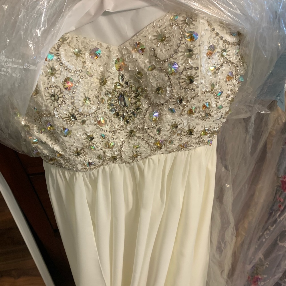 Off white prom dress